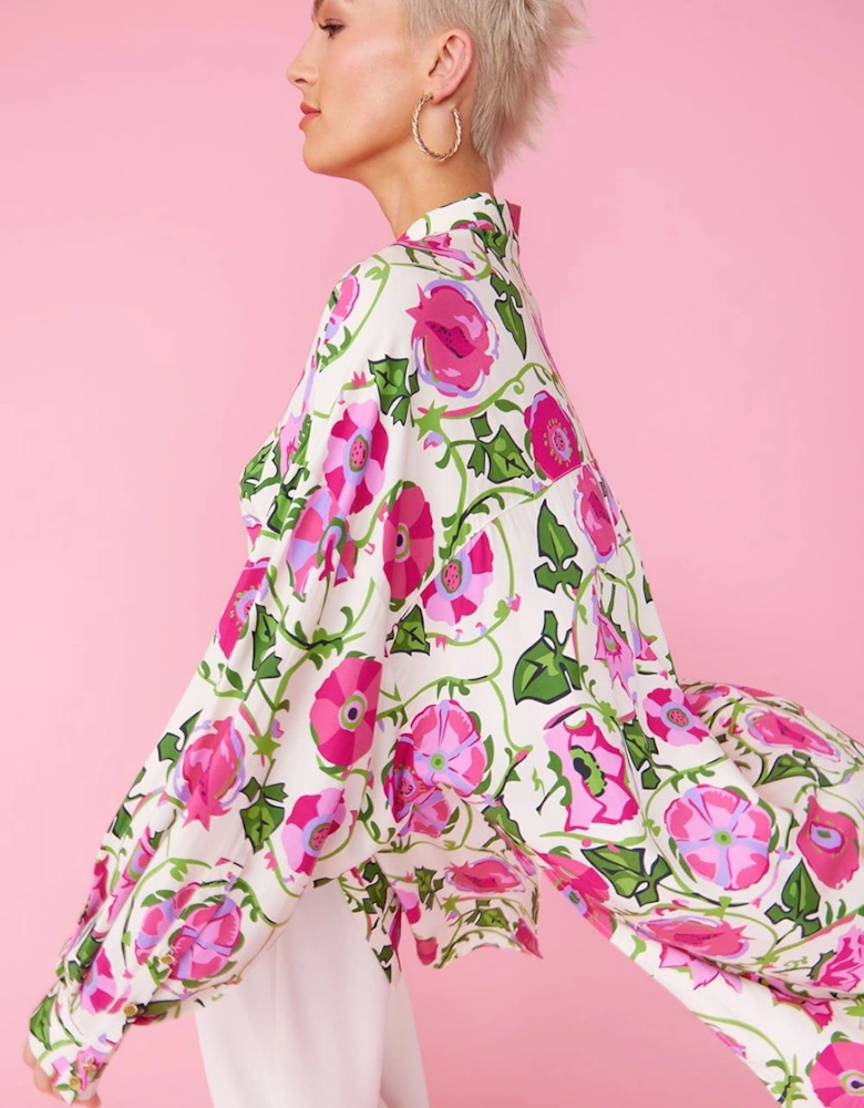 Sustainable Rose Petal Shirt Dress