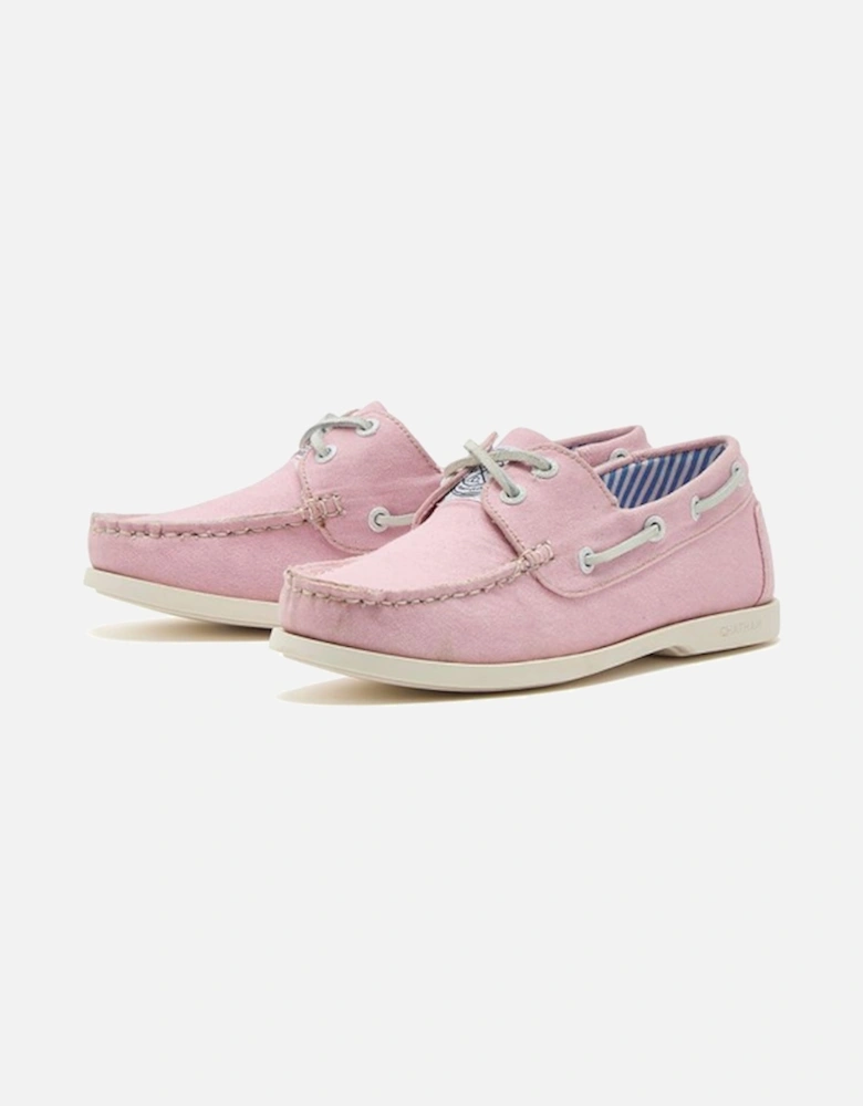 X Joules Women's Jetty Lady Canvas Boat Shoes Pink