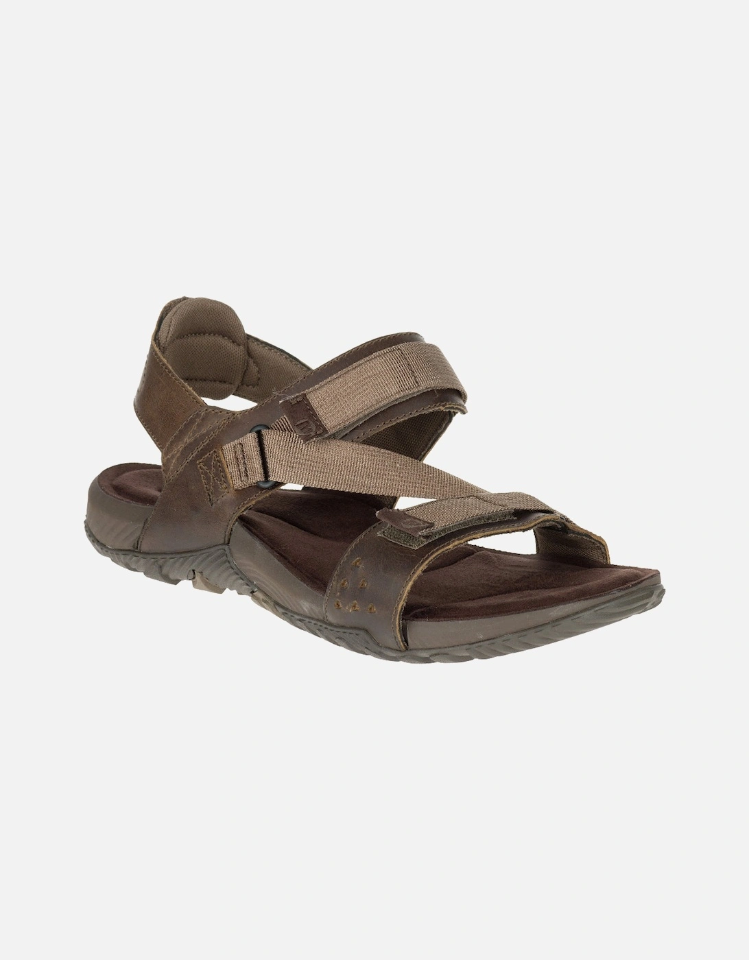 Mens Terrant Strap Breathable Full Grain Leather Sandals, 9 of 8