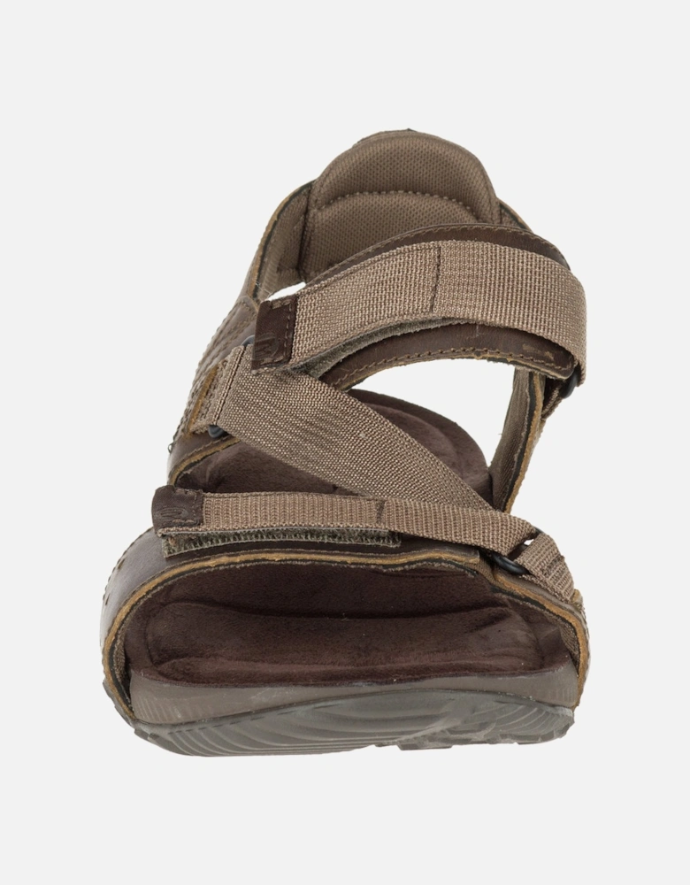 Mens Terrant Strap Breathable Full Grain Leather Sandals