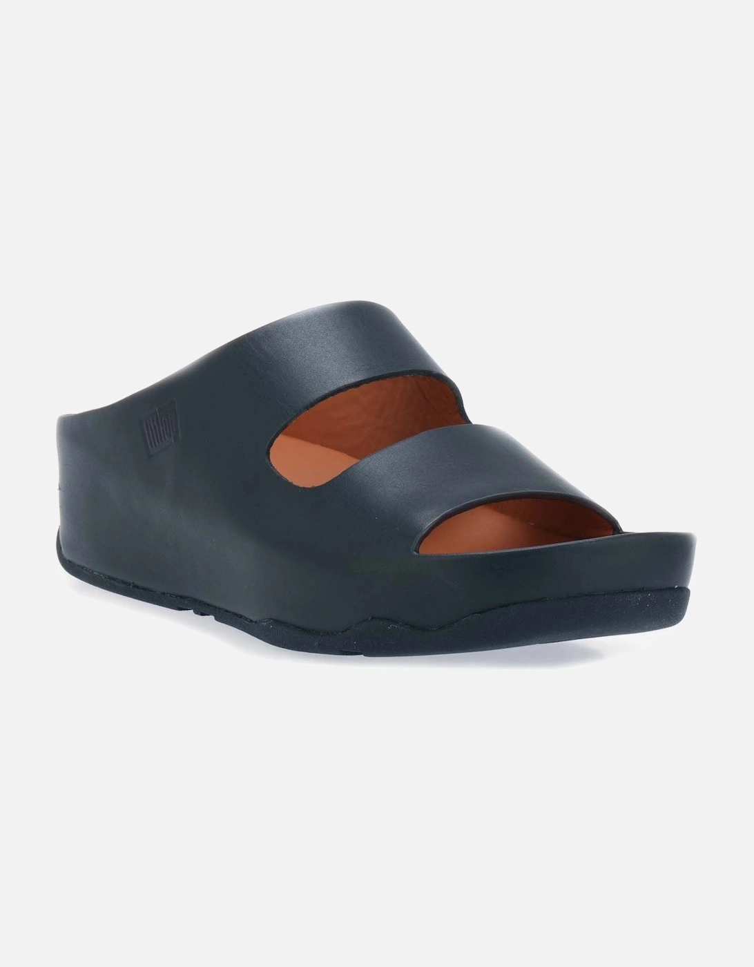 Womens Shuv Two Bar Leather Slide Sandals