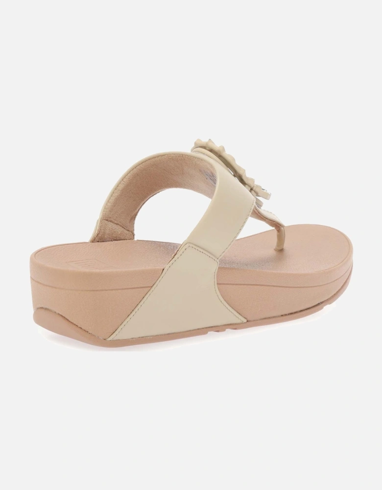 Womens Lulu Crystal-Circlet Toe-Post Sandals