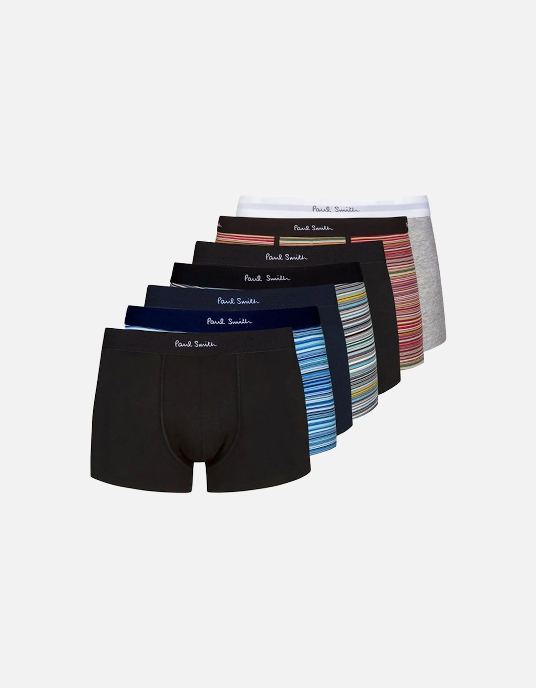 7-Pack Signature Stripe Mixed Boxer Trunks, Multi, 9 of 8