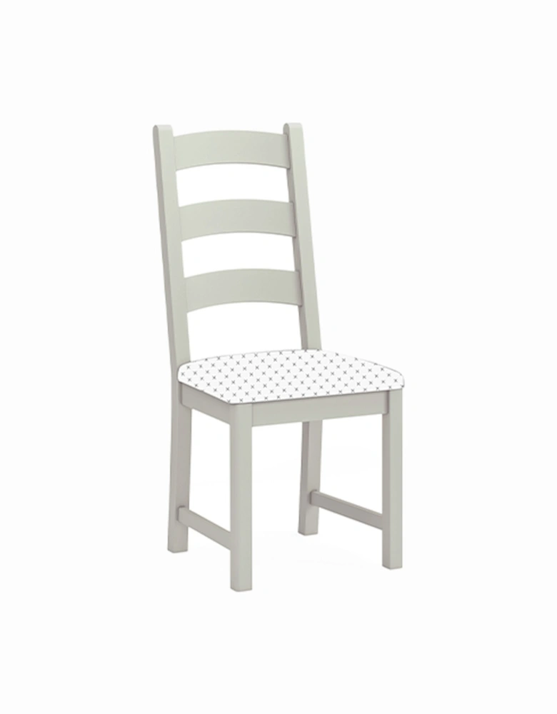 Salcombe Ladder Dining Chair No Cushion Stone Grey