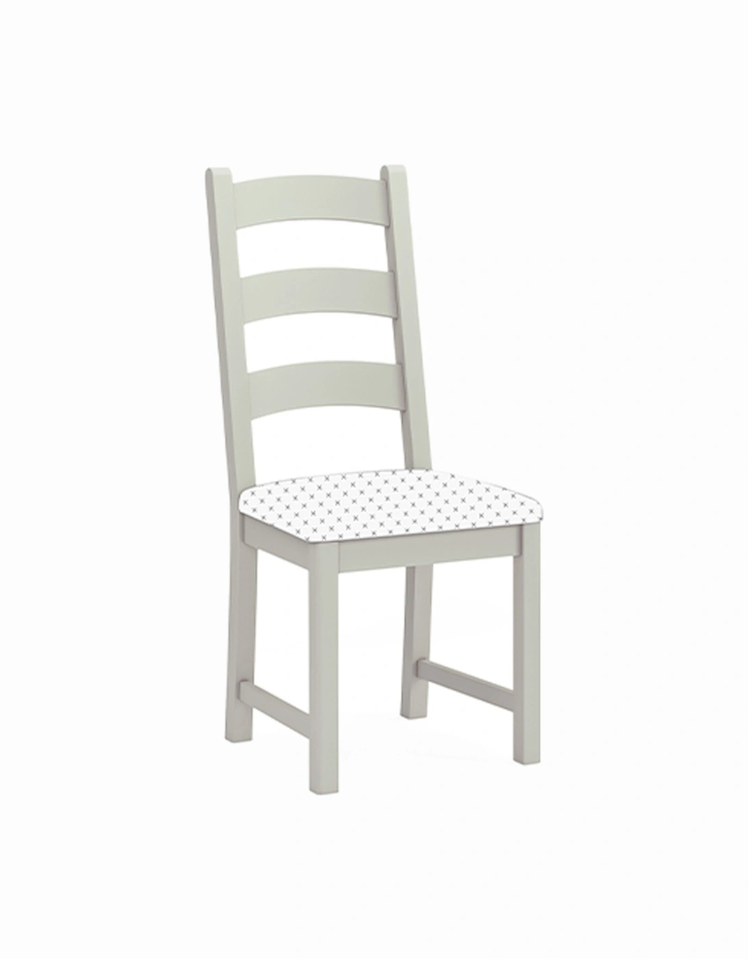 Salcombe Ladder Dining Chair No Cushion Stone Grey, 2 of 1