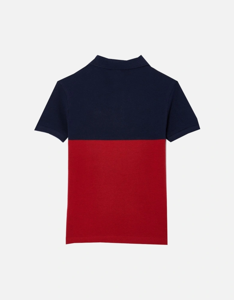 Boy's Colour-Blocked Polo Shirt