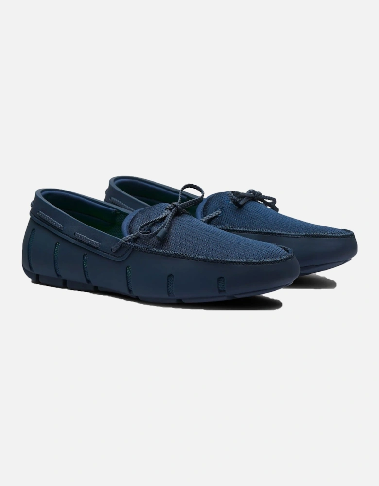 Braided Lace Loafer Navy