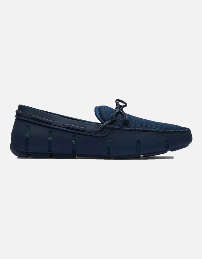 Braided Lace Loafer Navy