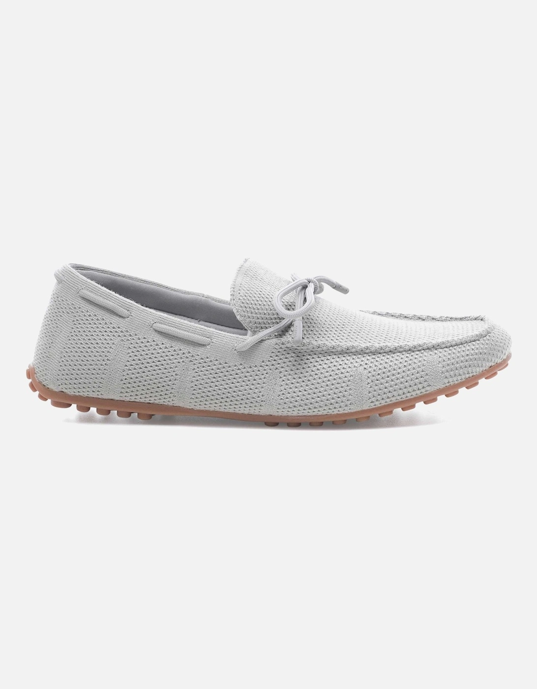 Braided Lace Knit Loafers
