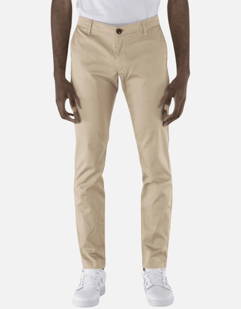 Cotton Safari Beige Chino Pants