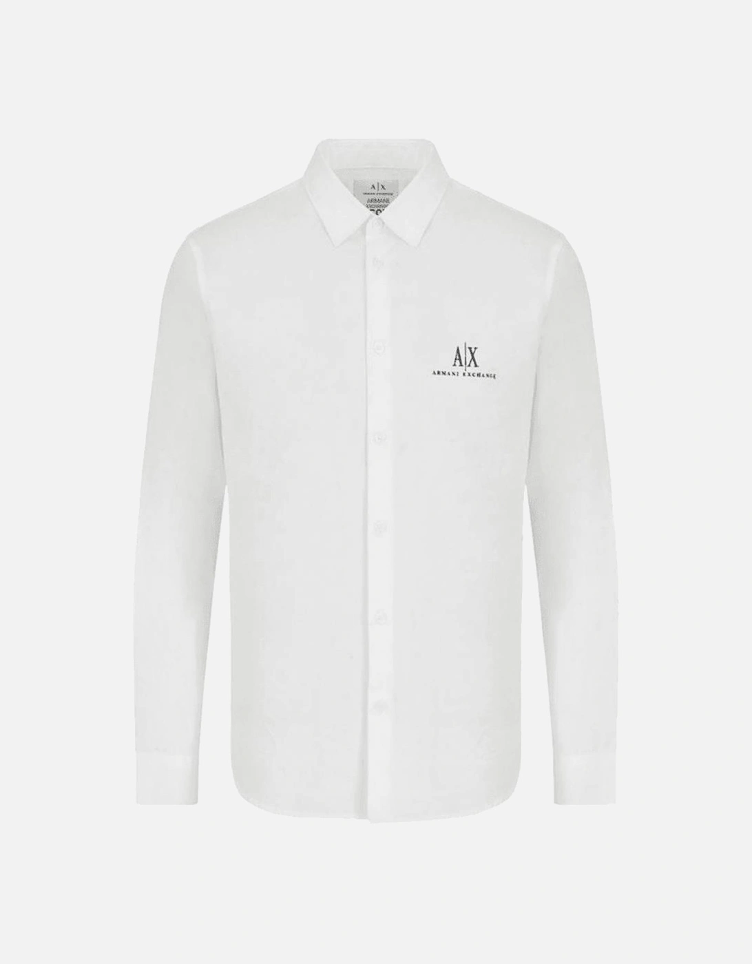 Cotton Embroidered Logo White Shirt, 3 of 2