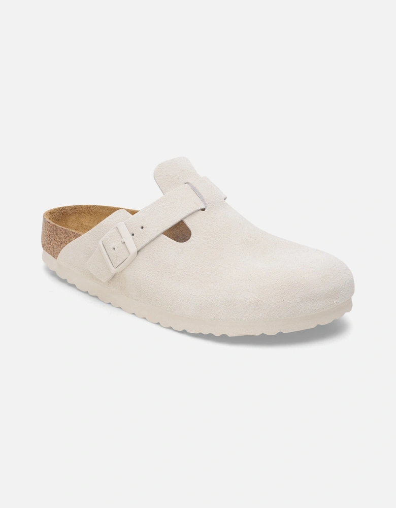 Birkenstock Womens Boston VL Sandals (Antique White)