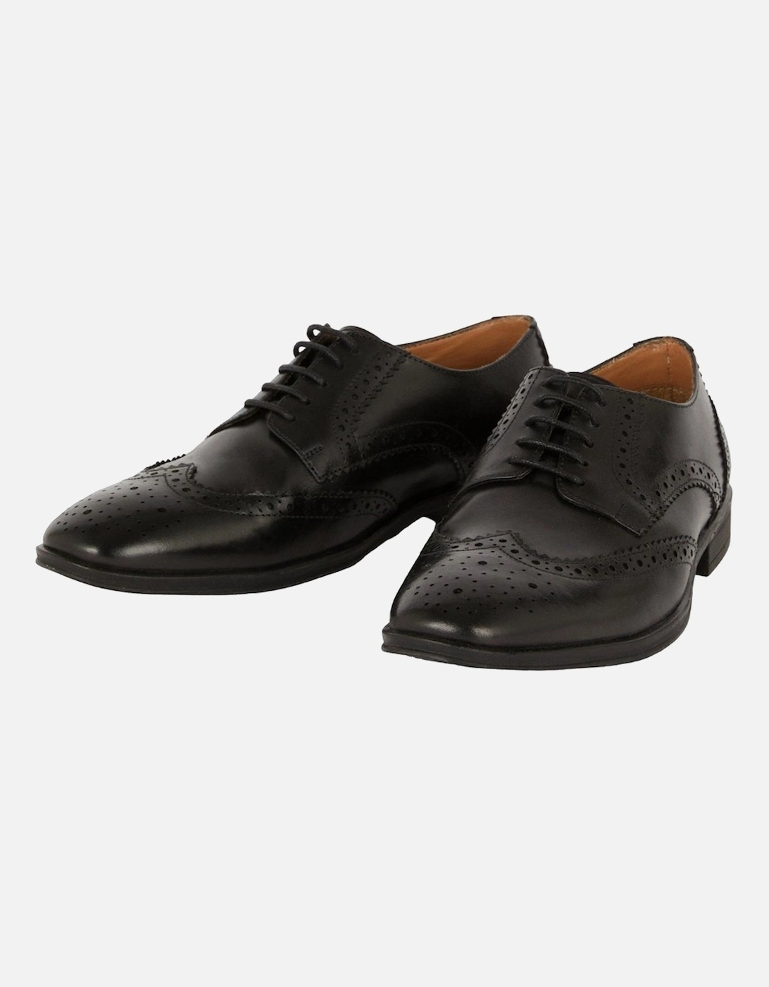 Mens Thomas Blunt Wingtip Leather Brogues, 5 of 4