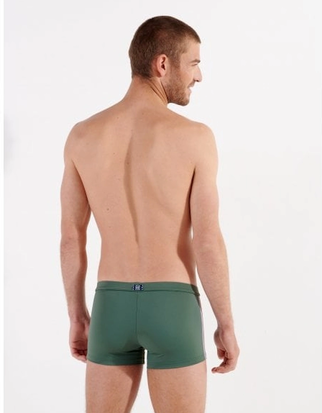 Nautical Cup Swim Trunk, Khaki Green