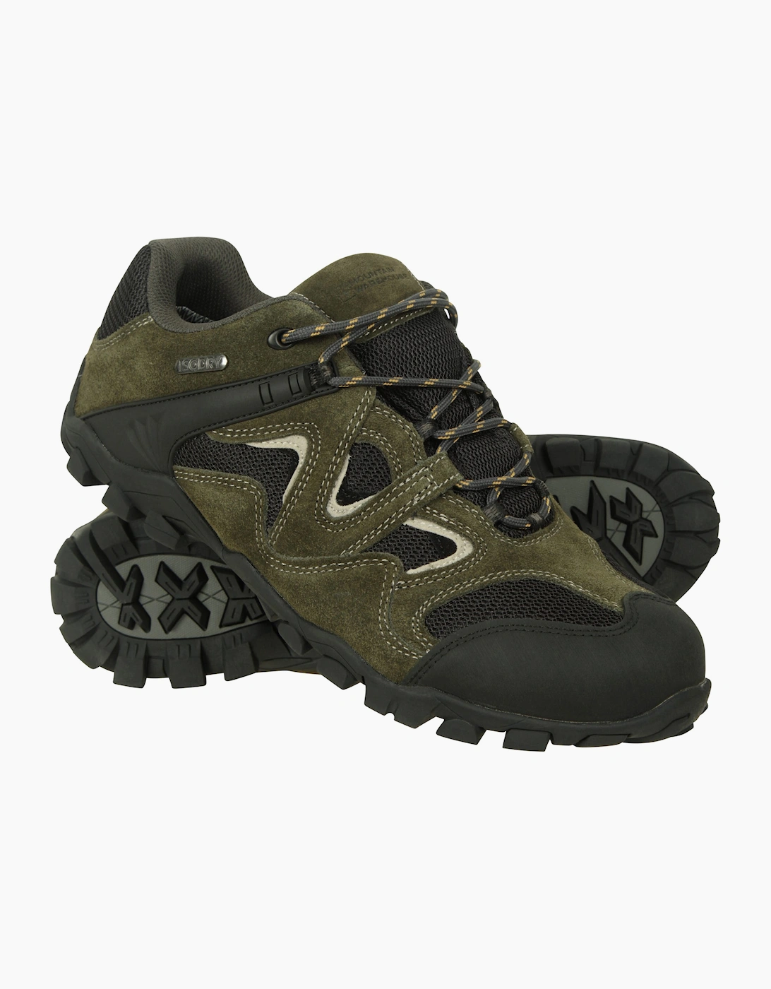 Mountain Warehouse Men's Mountain Warehouse Mens Curlews Waterproof Suede Walking Shoes - Green