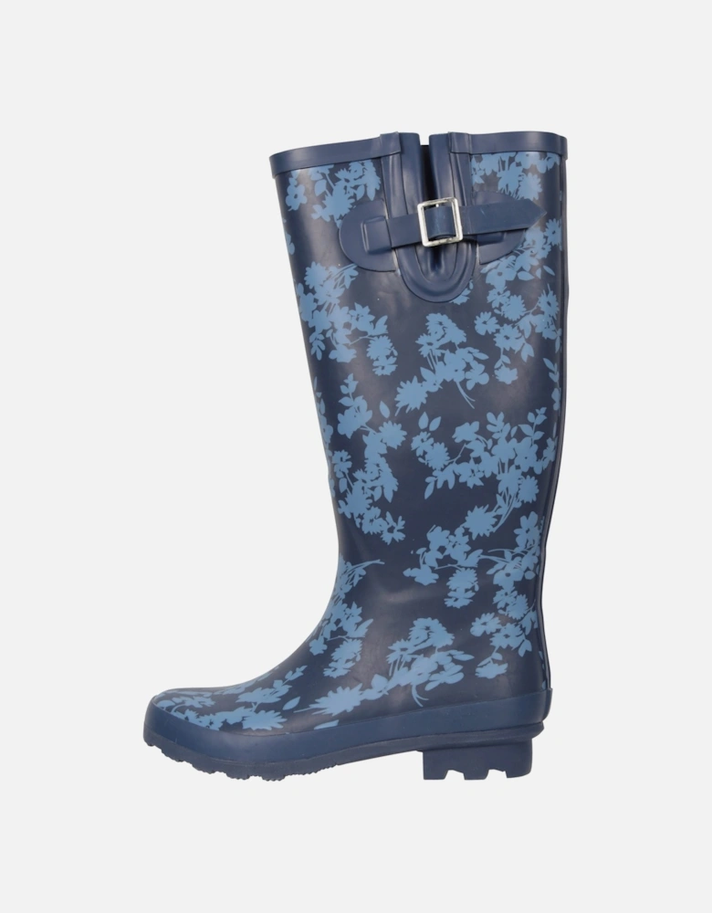 Womens/Ladies Floral Tall Wellington Boots
