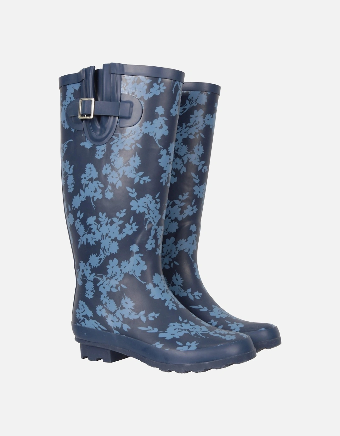 Womens/Ladies Floral Tall Wellington Boots, 6 of 5