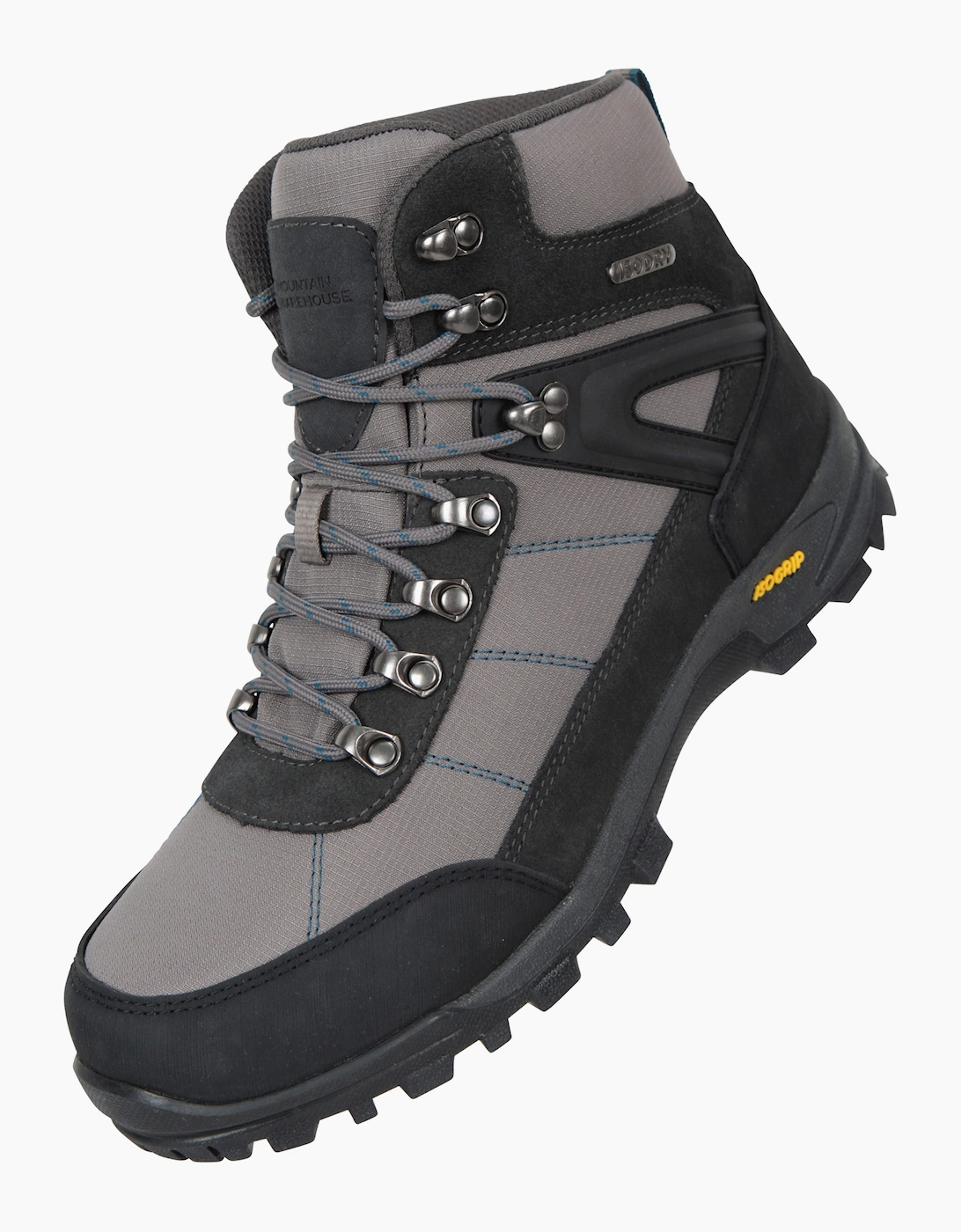 Mountain Warehouse Men's Mountain Warehouse Mens Storm Extreme Suede Waterproof Hiking Boots - Grey