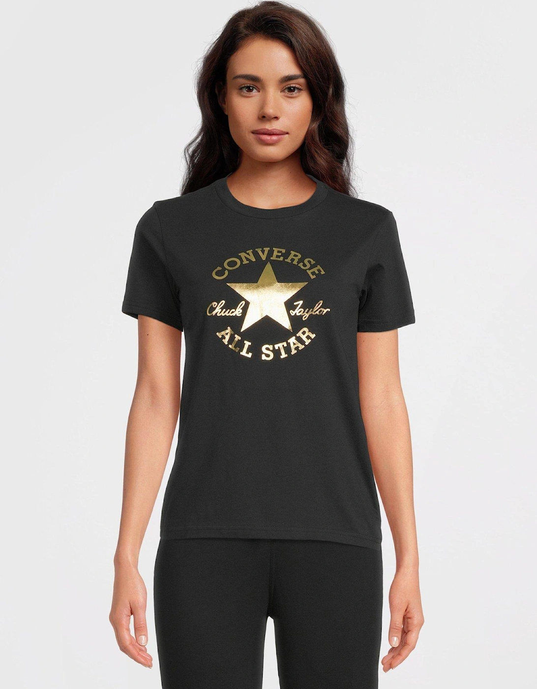 Metallic Chuck Taylor Patch Classic Fit Tee - Black, 2 of 1