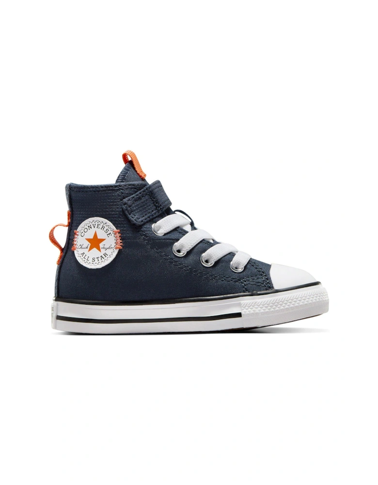 Infant Boys Easy-On Velcro Day Trip Utility High Tops Trainers - Navy