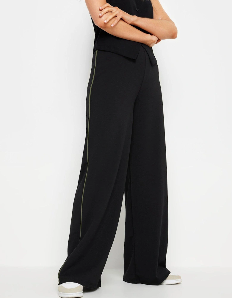 Tall Side Stripe Trouser - Black