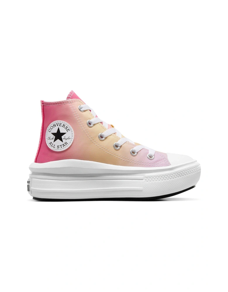 Kids Girls Move Hyper Brights High Tops Trainers - Lilac