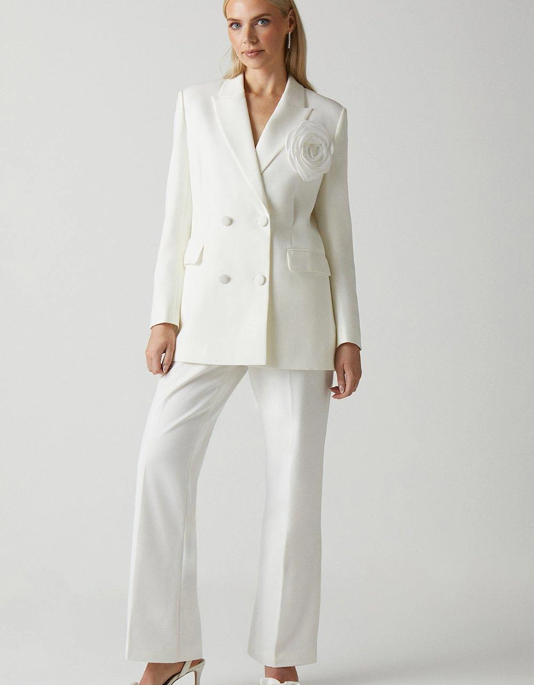 Corsage Double Breasted Bridal Blazer