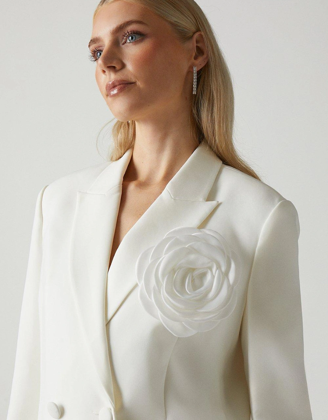 Corsage Double Breasted Bridal Blazer