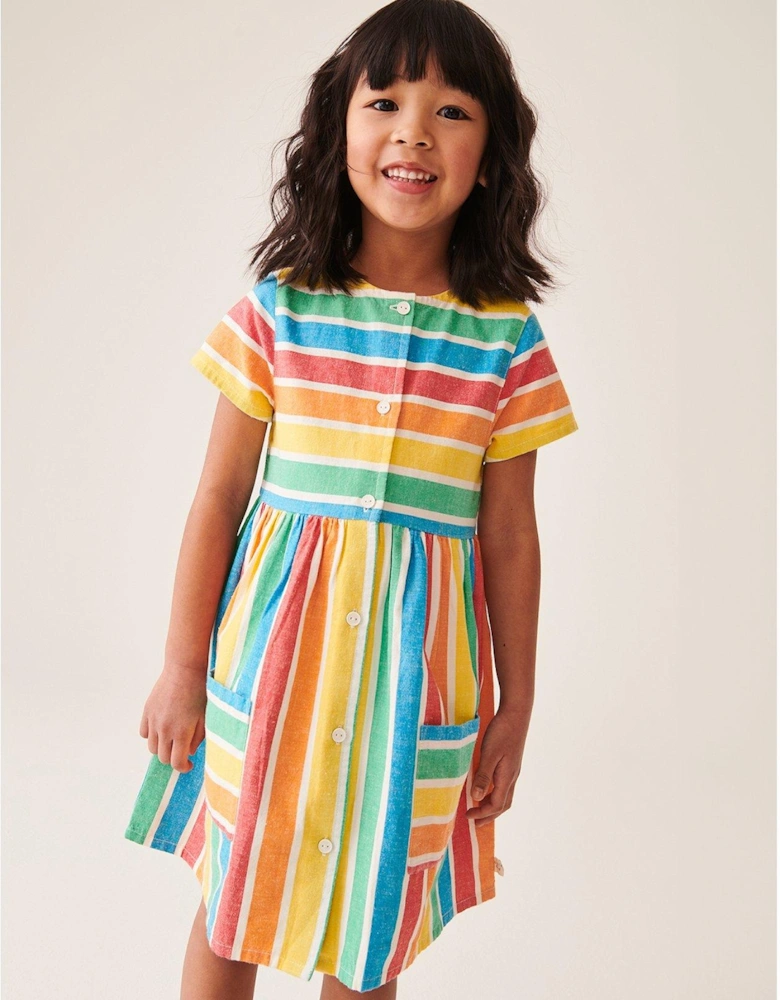 Sleeveless Stripe Dress - Multi
