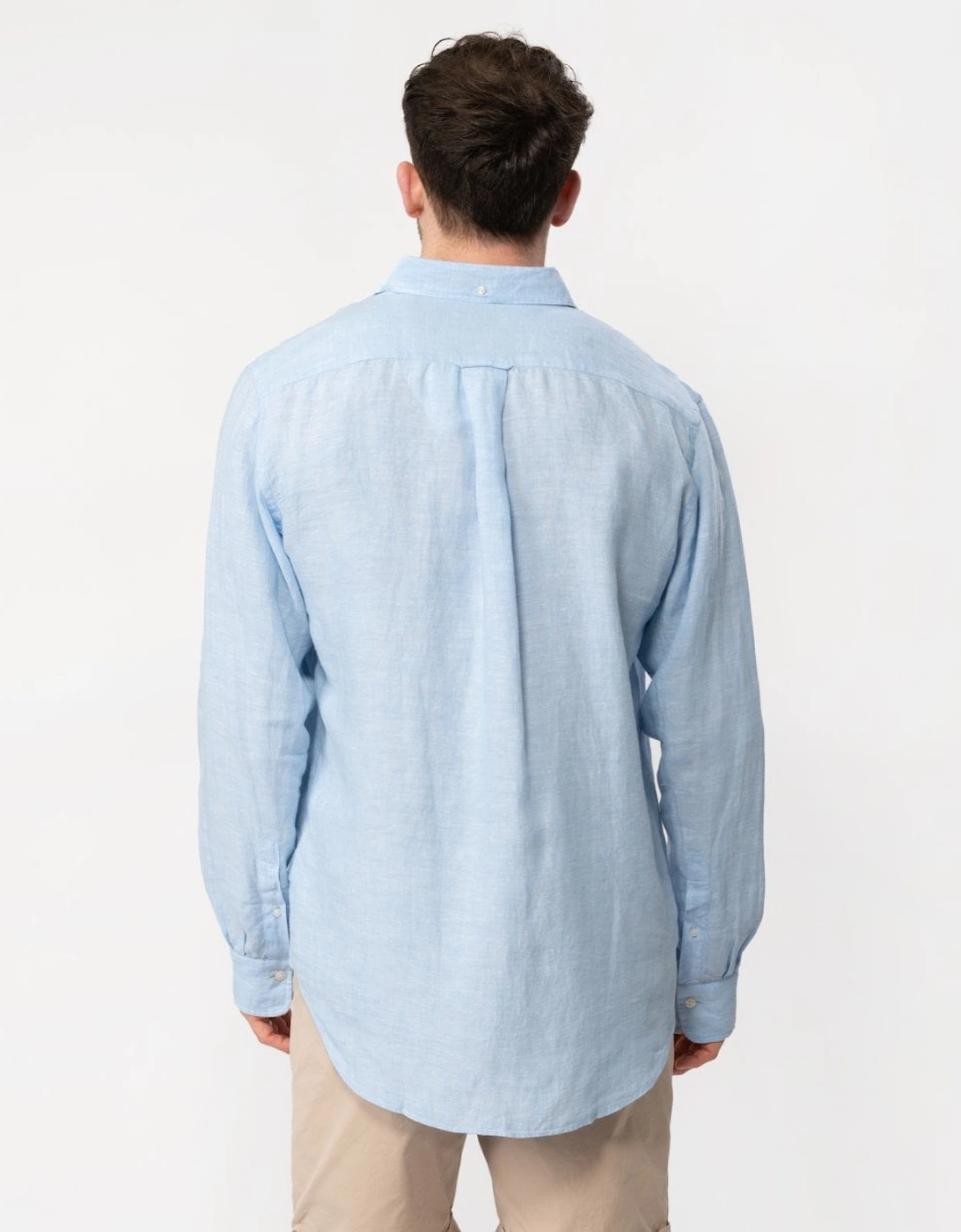 Mens Regular Linen Long Sleeve Shirt