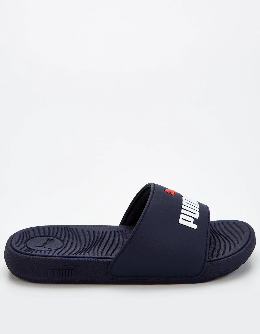 Boys Younger Cool Cat 2.0 Slides - Navy, 2 of 1