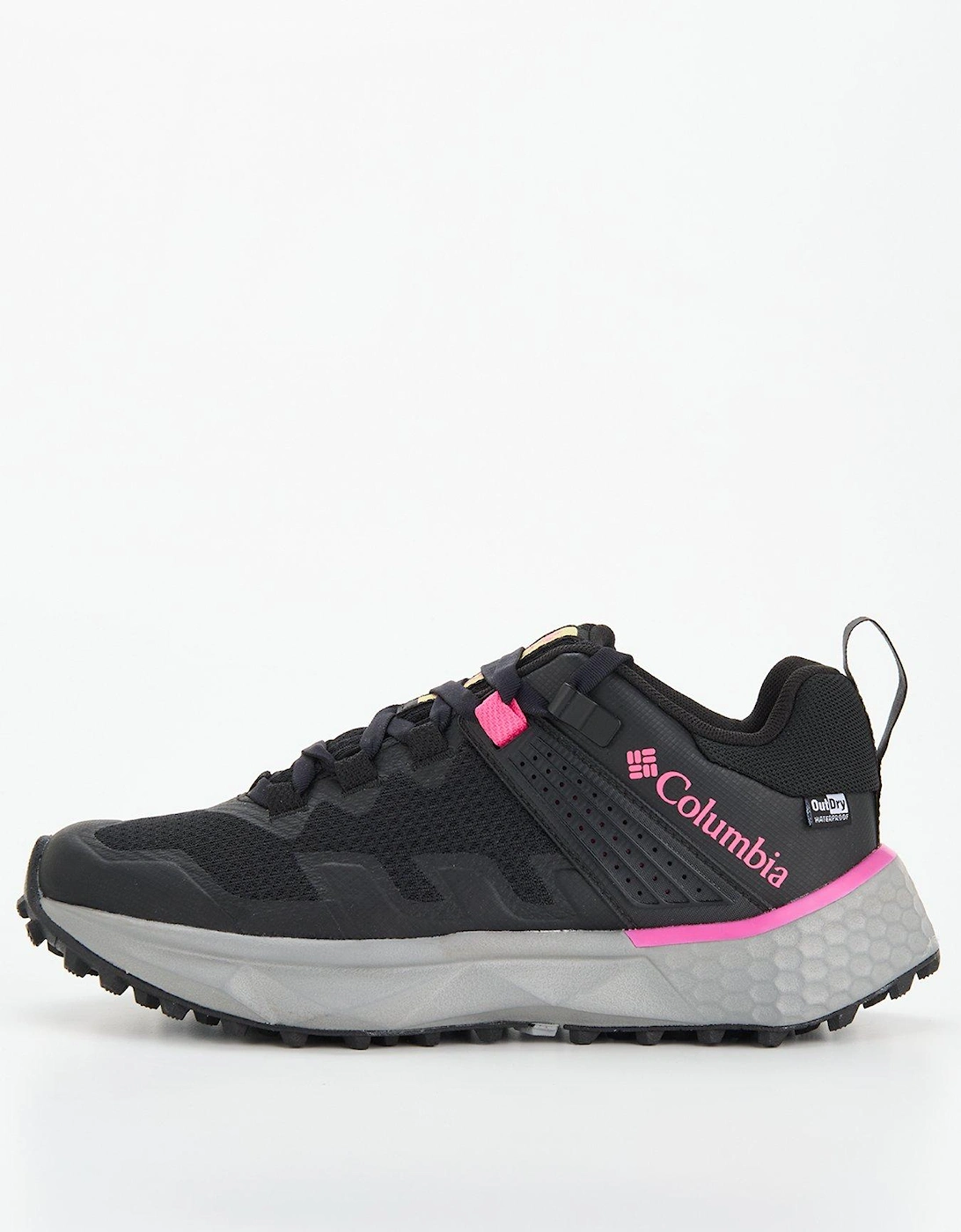 Womens Facet 75 Outdry Waterproof Hking Shoes - Black/pink, 2 of 1