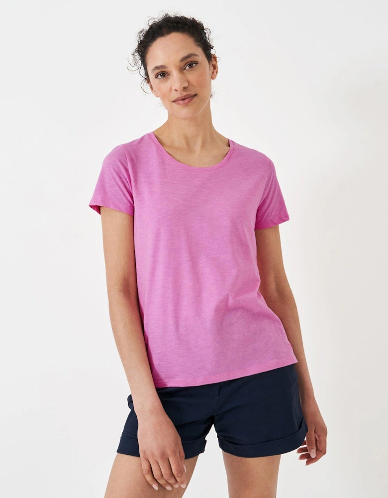 Perfect Short Sleeve Slub T-shirt - Pink