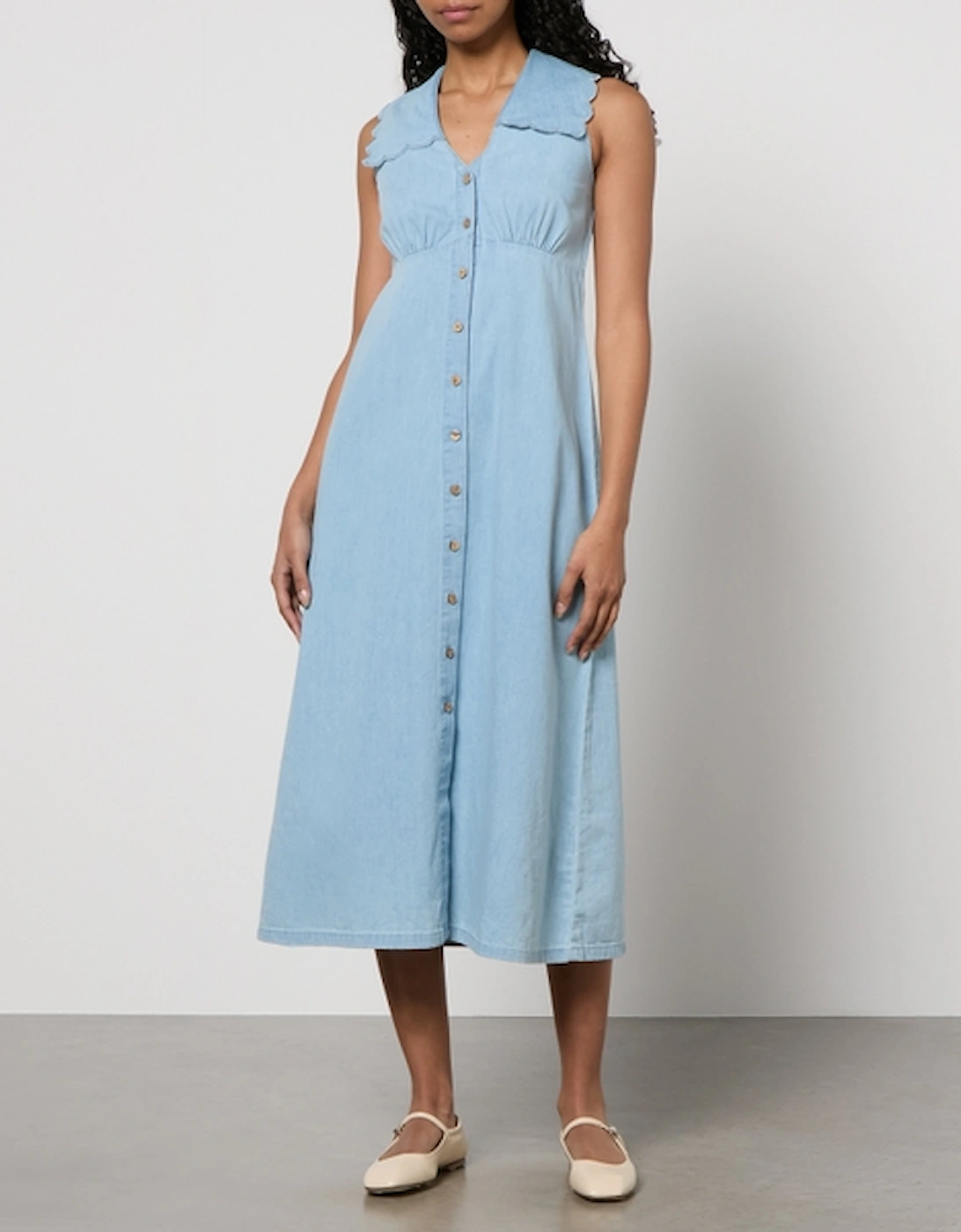 x Fearne Cotton Happy Place Wylde Cotton-Denim Dress, 2 of 1