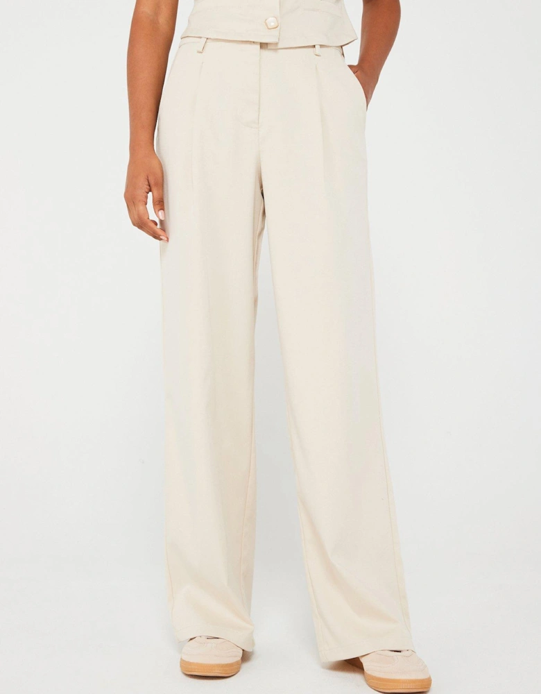 Straight Leg Trouser - Cream