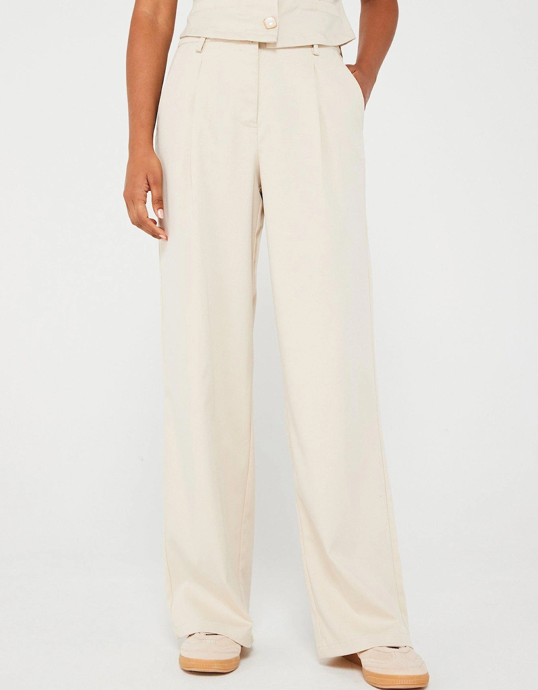 Straight Leg Trouser - Cream, 5 of 4