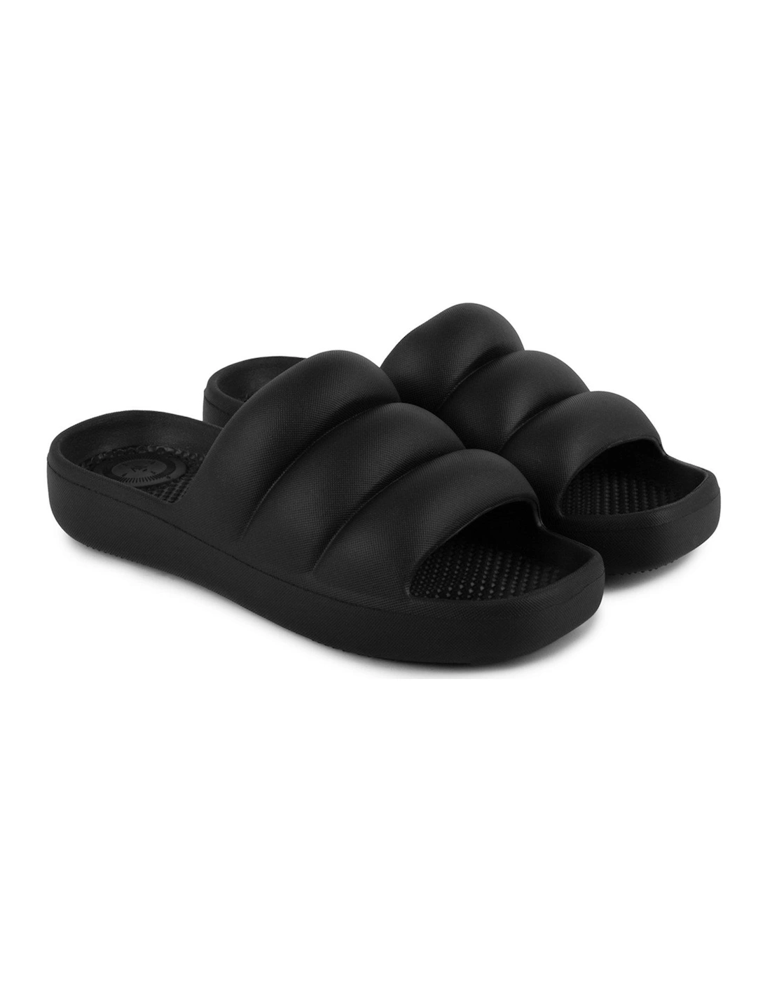 Solbounce Moulded Puffy Slide - Black, 2 of 1