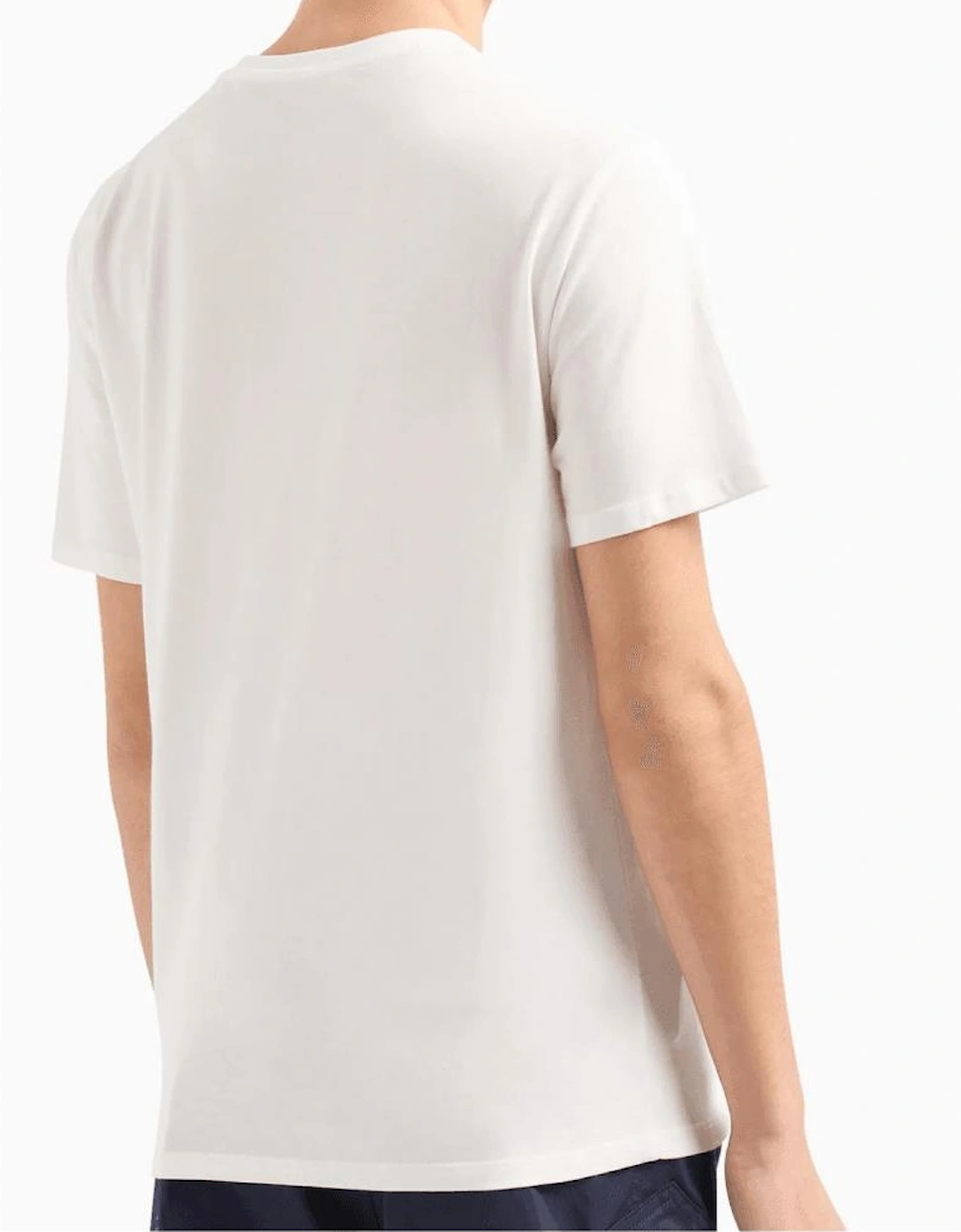 Regular Fit Mirror Logo White T-Shirt