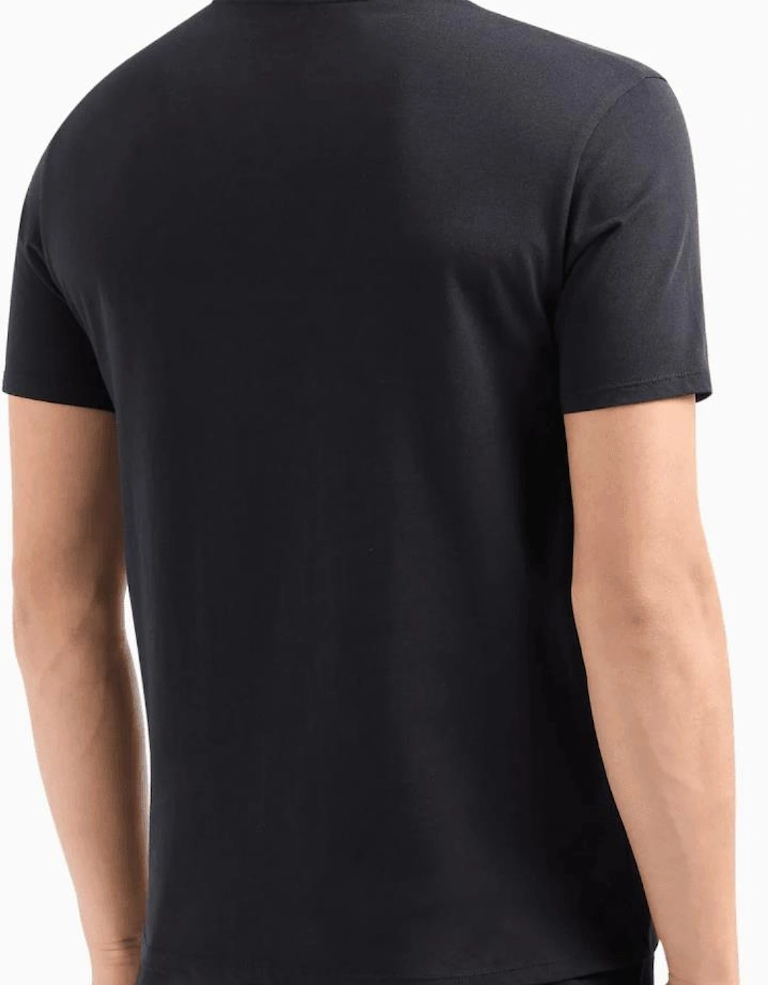 Regular Fit Shadow Logo Black T-Shirt