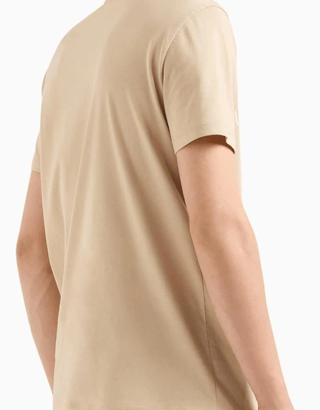 Cotton Milano/New York Logo Beige T-Shirt