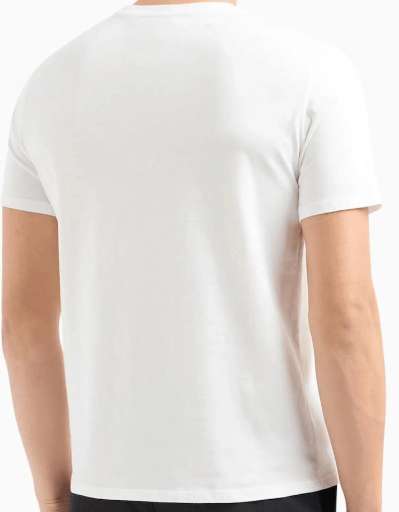 Regular Fit Shadow Logo White T-Shirt