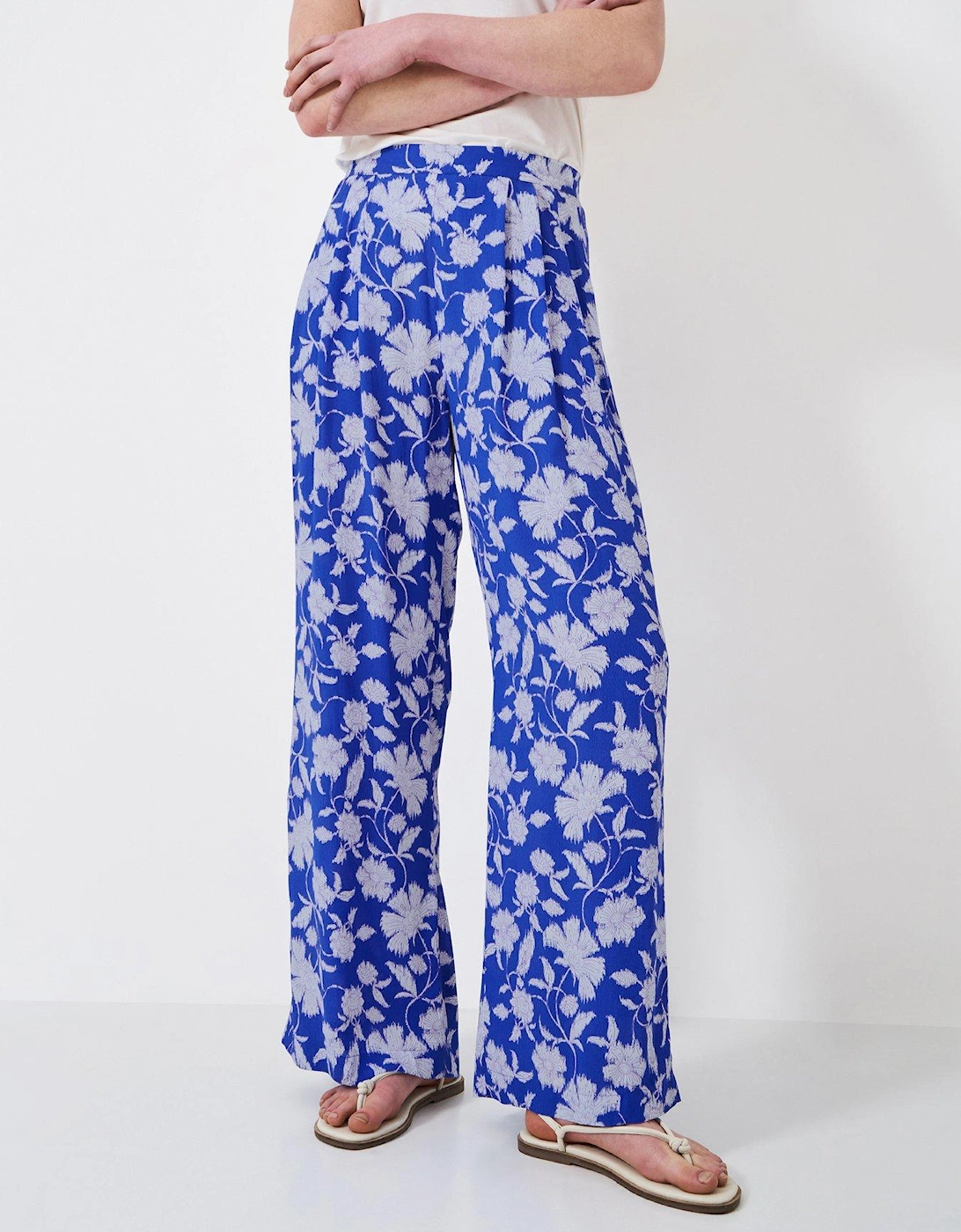 Dion Wide Leg Printed Trouser - Multi, 2 of 1