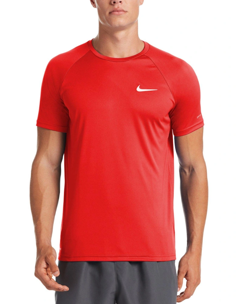 Men's Essential Hydro Short Sleeve Hydroguard-red