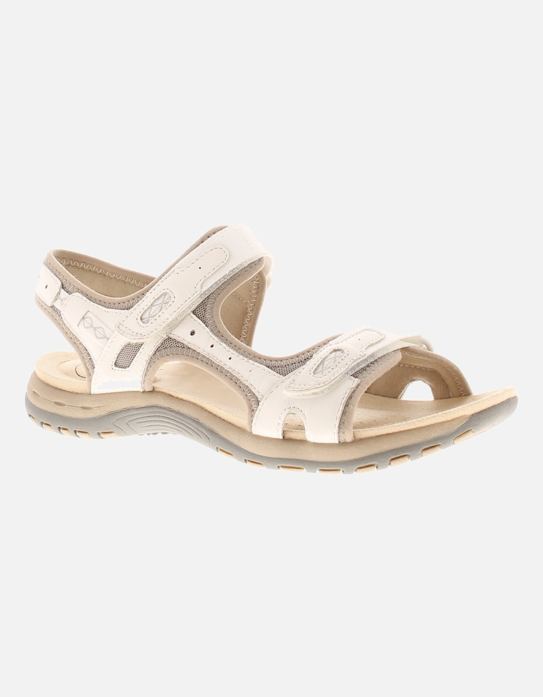 Free Spirit Womens Sandals Walking Frisco Touch Fastening white UK Size, 6 of 5