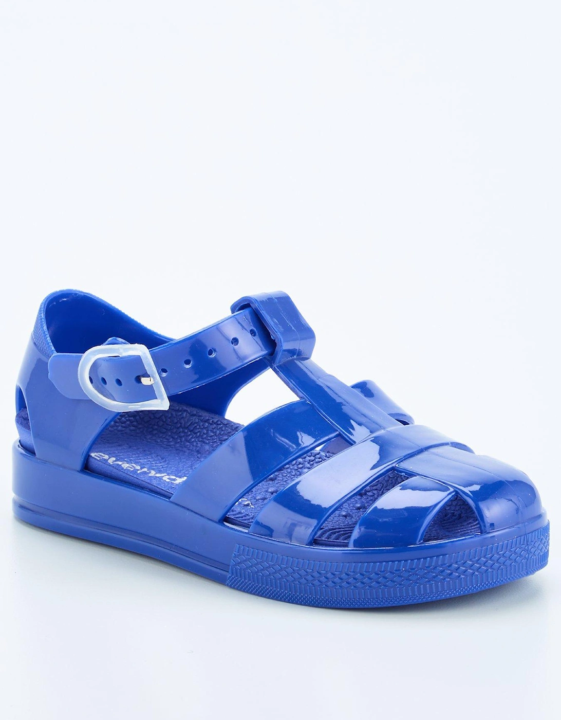 Boys Closed Toe Jelly Sandals - Blue, 7 of 6