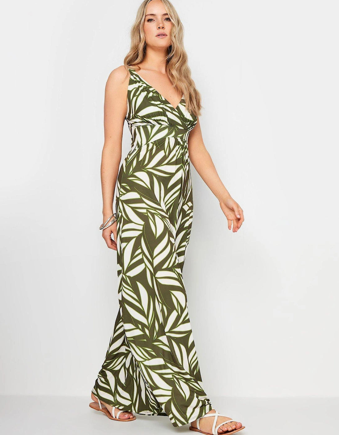 Tall Olive Leaf Ity Maxi Dress, 2 of 1