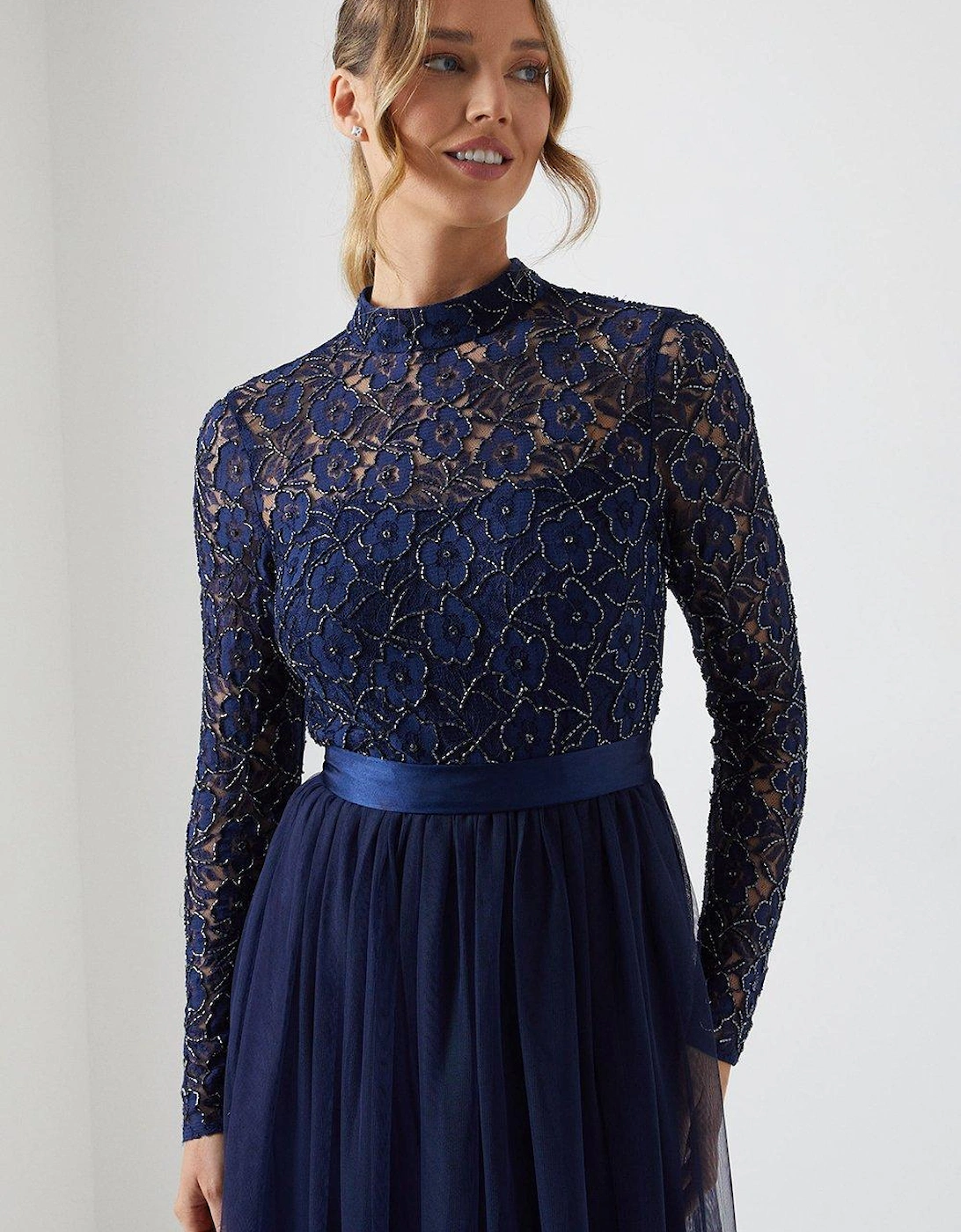 Embellished Lace Two In One Bridesmaids Dress