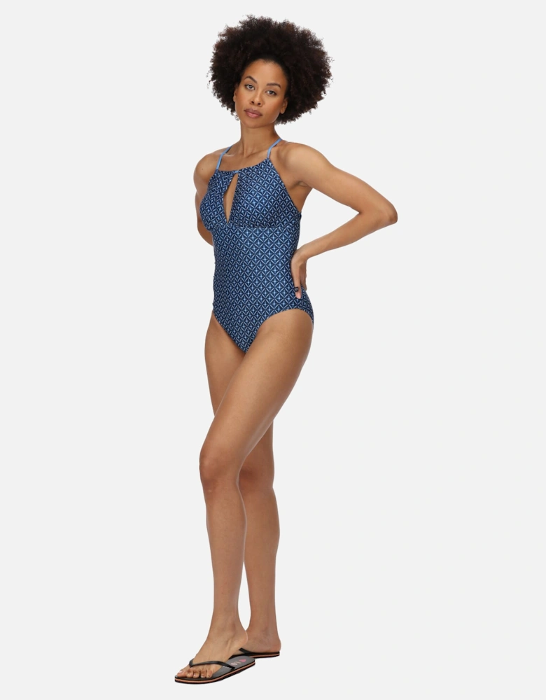 Womens/Ladies Halliday Tile One Piece Swimsuit