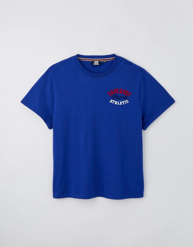 Embroidered Superstate Athletic Logo T-shirt - Bright Blue