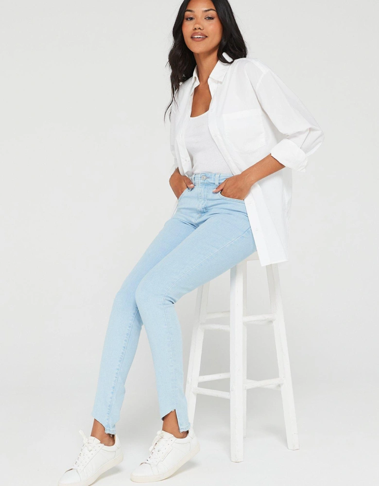 721 High Rise Skinny Jean - Open And Close - Blue